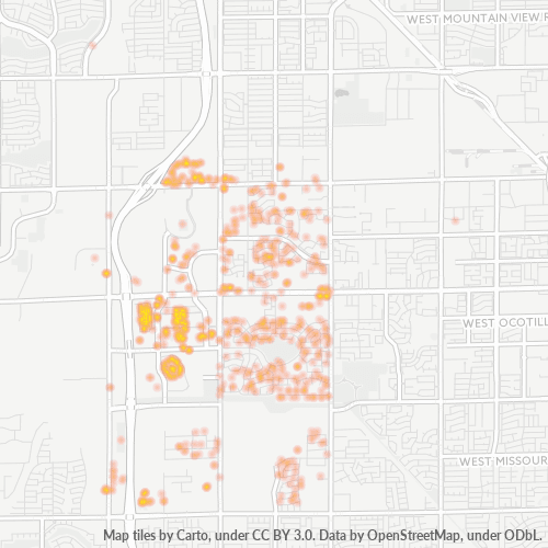85305 Business Density Heatmap