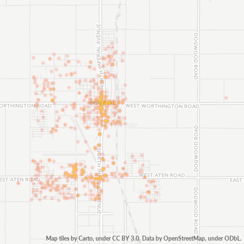 92251 Business Density Heatmap