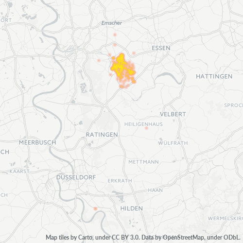 Heatmap für plz 45470