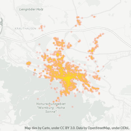 Heatmap für plz 99817