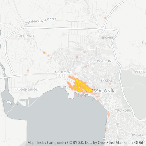 546 27 Χάρτης θερμότητας πυκνότητας επιχείρησης