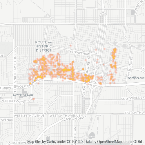 79102 Business Density Heatmap