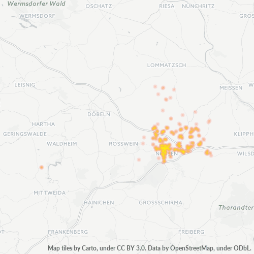 Heatmap für plz 01683