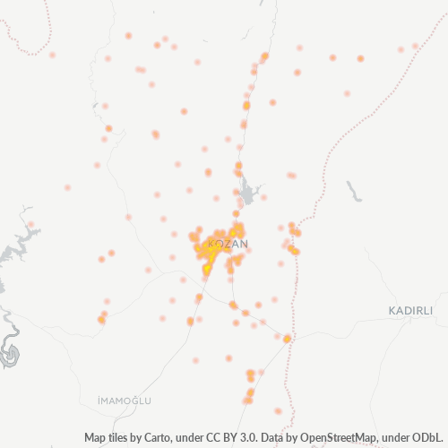 01500 Şirket Yoğunluğu Isı Haritası