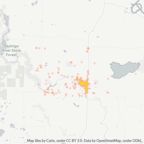 54114 Business Density Heatmap