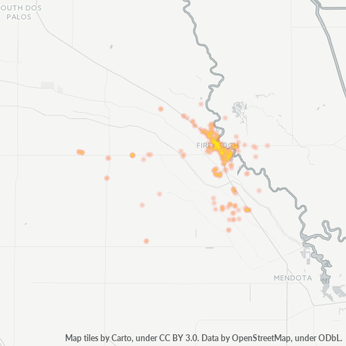 93622 Business Density Heatmap