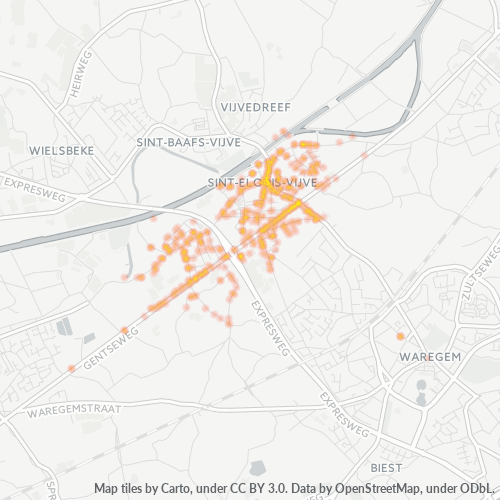 Heatmap voor postcode 8793