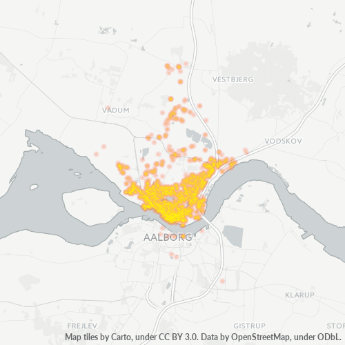 9400 Heatmap over forretningstæthed