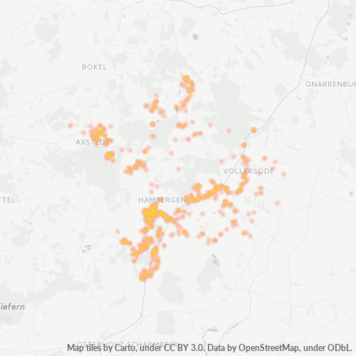 Heatmap für plz 27729