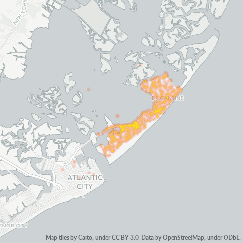 08203 Business Density Heatmap