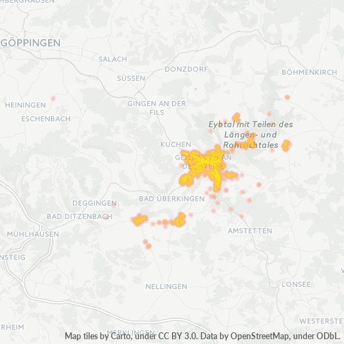 Heatmap für plz 73312