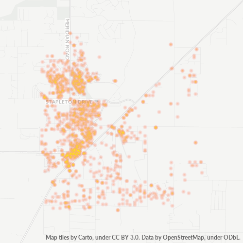 80831 Business Density Heatmap