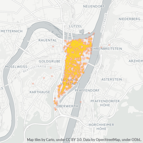Heatmap für plz 56068