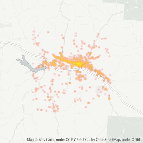 43138 Business Density Heatmap