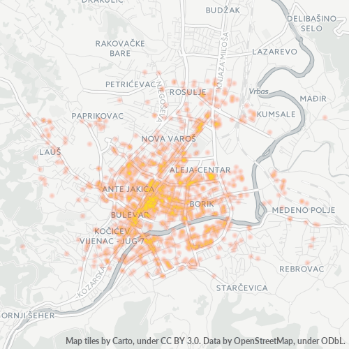 78000 Karta gustine preduzeća