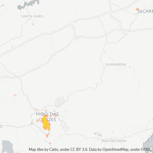 08717-000 Mapa de calor de densidad empresarial
