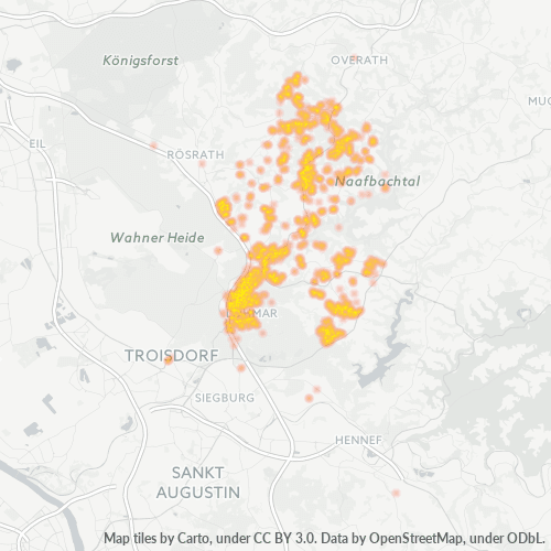 53797 Standortdichte-Heatmap