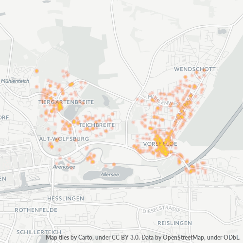 Heatmap für plz 38448