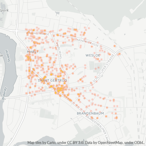 23566 Standortdichte-Heatmap