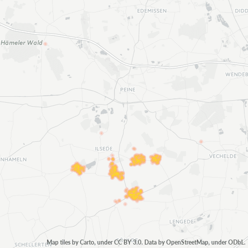 Heatmap für plz 31246
