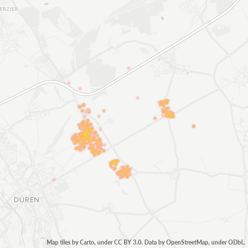 Heatmap für plz 52399