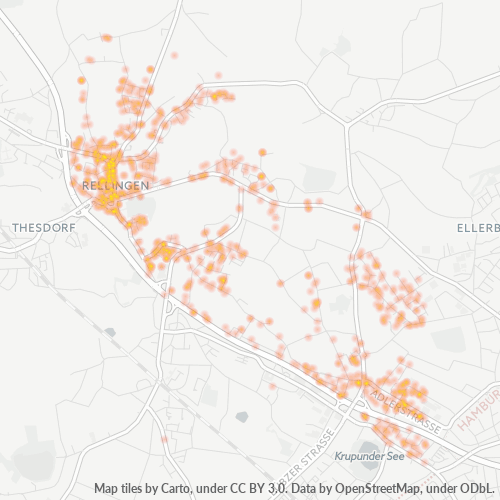 Heatmap für plz 25462