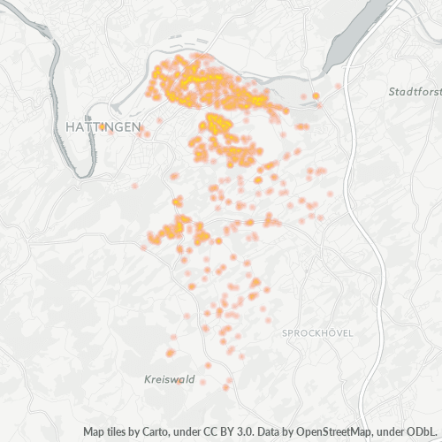 Heatmap für plz 45527