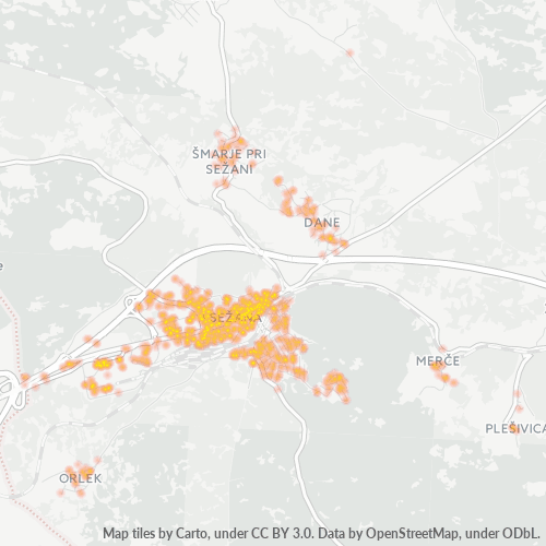 6210 Zemljevid gostote poslovanja