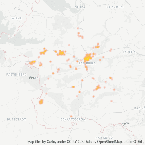 Heatmap für plz 06647