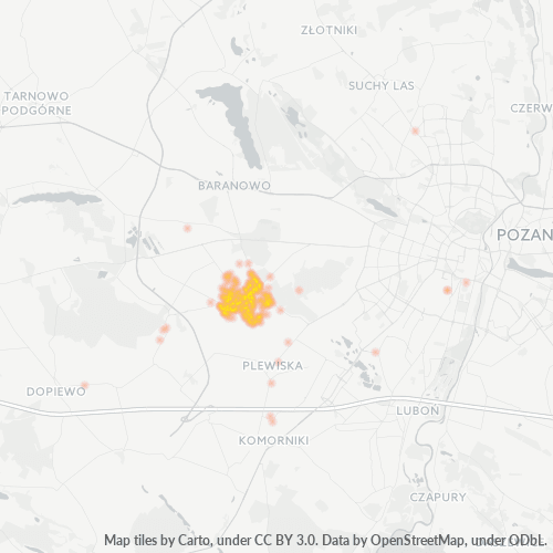 60-185 Mapa intensywności działalności gospodarczej