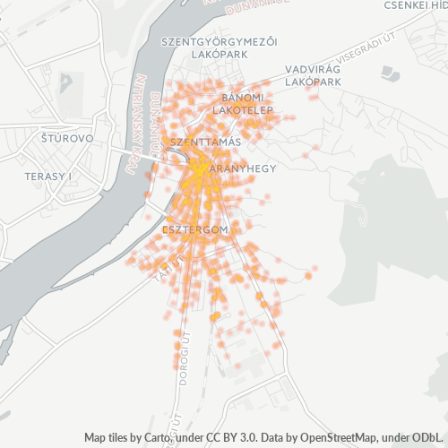 2500 Vállalati sűrűségi térkép