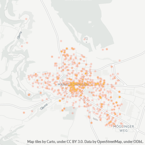 Heatmap für plz 71706