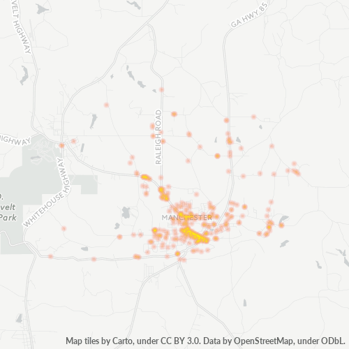 31816 Business Density Heatmap