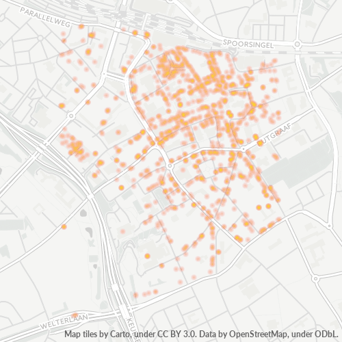 Heatmap voor postcode 6411