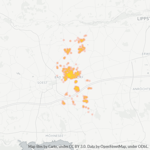 Heatmap für plz 59505