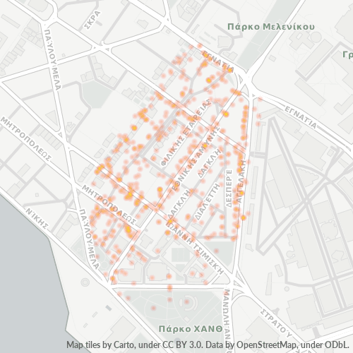 546 21 Χάρτης θερμότητας πυκνότητας επιχείρησης