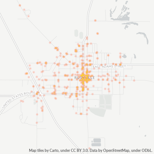 62681 Business Density Heatmap