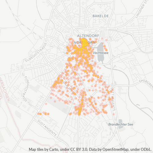 Heatmap für plz 48529