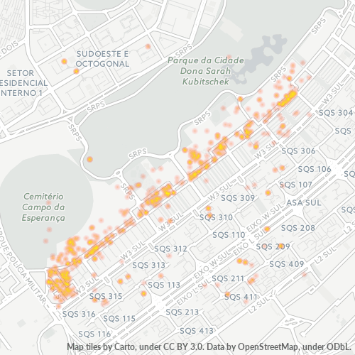 70390-000 Heatmap de Densidade da Empresa