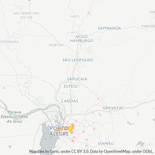 90480-000 Mapa de calor de densidad empresarial