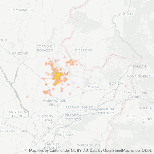 Mappa di calore per cap 34071