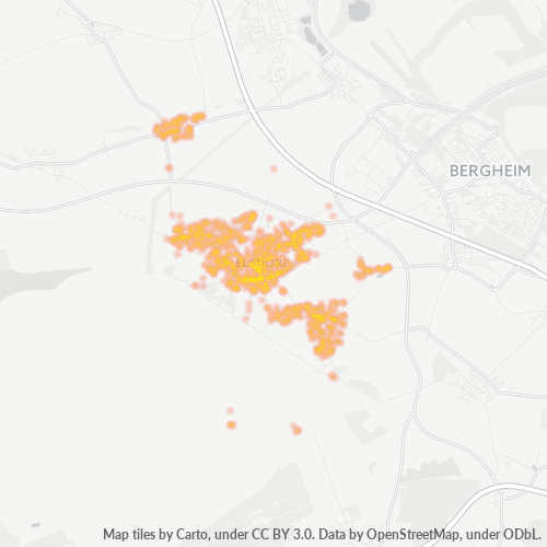 Heatmap für plz 50189