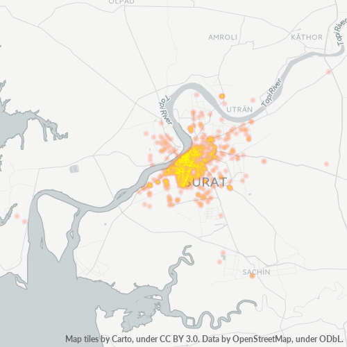395001 Business Density Heatmap