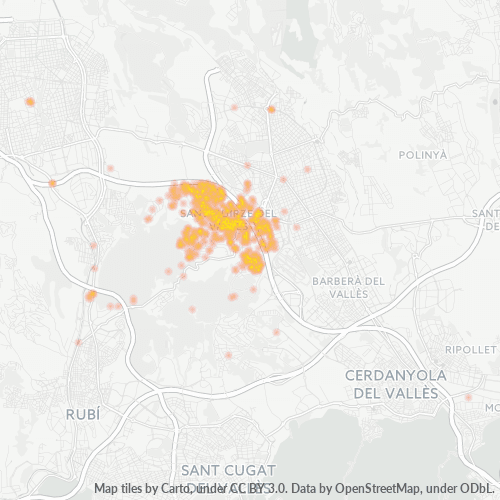 08192 Mapa de calor de densidad empresarial