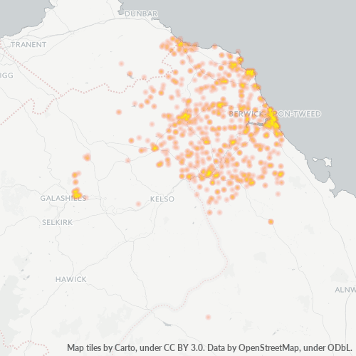 TD1 Business Density Heatmap