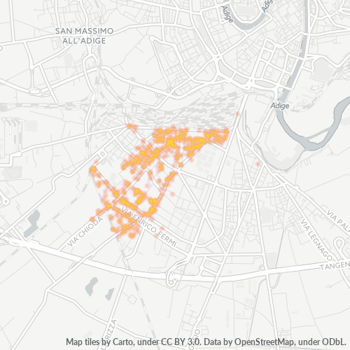 Mappa di calore per cap 37136