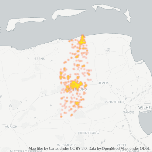 Heatmap für plz 26409
