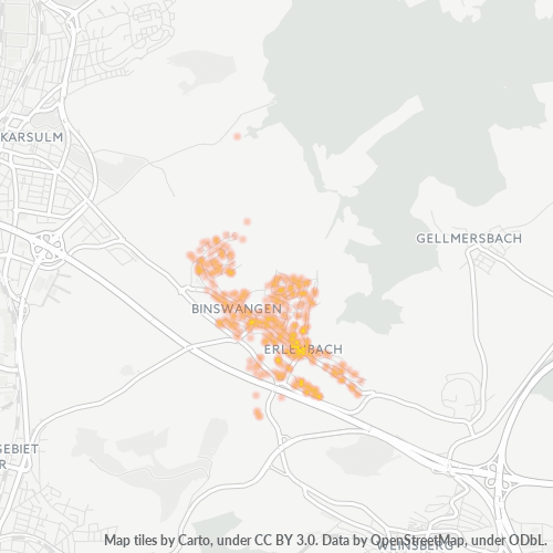 Heatmap für plz 74235