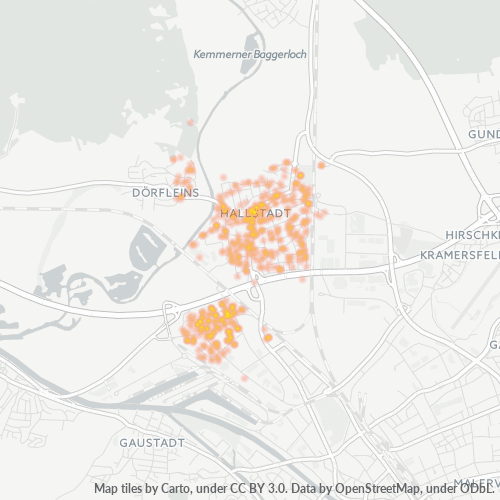 96103 Standortdichte-Heatmap