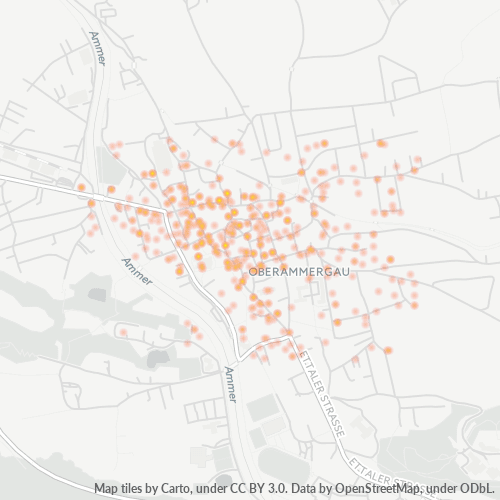 Heatmap für plz 82487